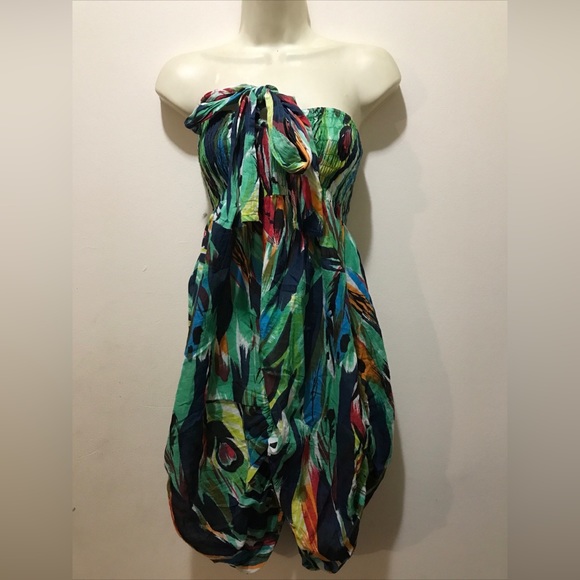 funky people smocked dress Small NWT - Picture 2 of 8